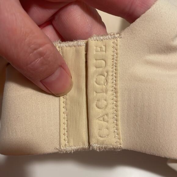 CACIQUE Modern Luxe Lightly Lined Balconette Bra Size 50B Sand Dollar Tan Beige - Picture 7 of 8